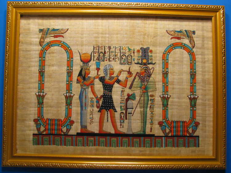 パピルス絵画 エジプト雑貨