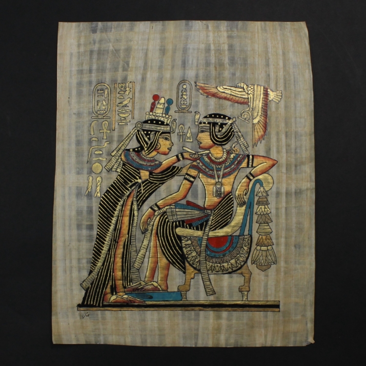 史上一番安い エジプト製パピルス画 - 美術品/アンティーク - www 