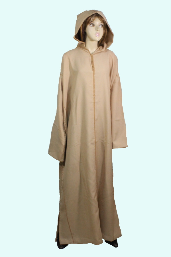 モロッコ　民族衣装　オールドジュラバカラーベージュ