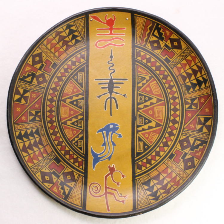 陶器飾り皿 ペルー雑貨